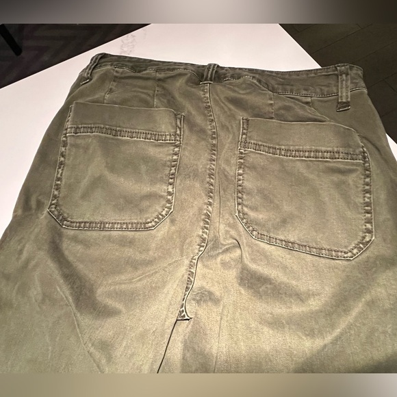 Khaki green stretch pants with ankle zipper.  J Crew - women’s size 27. - Picture 4 of 8
